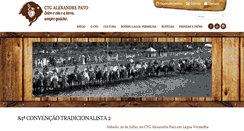 Desktop Screenshot of ctgalexandrepato.com.br
